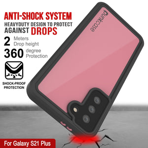Galaxy S22+ Plus Waterproof Case PunkCase StudStar Pink Thin 6.6ft Underwater IP68 Shock/Snow Proof