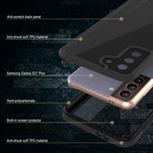 Load image into Gallery viewer, Galaxy S22+ Plus Waterproof Case PunkCase StudStar Black Thin 6.6ft Underwater IP68 Shock/Snow Proof

