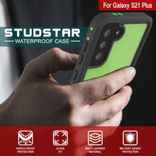 Load image into Gallery viewer, Galaxy S21+ Plus Waterproof Case PunkCase StudStar Light Green Thin 6.6ft Underwater IP68 ShockProof
