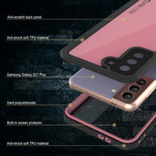 Load image into Gallery viewer, Galaxy S22+ Plus Waterproof Case PunkCase StudStar Pink Thin 6.6ft Underwater IP68 Shock/Snow Proof
