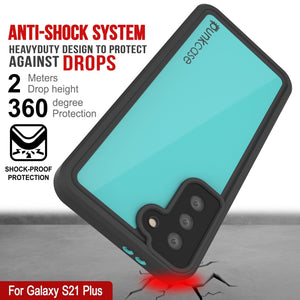 Galaxy S22+ Plus Waterproof Case PunkCase StudStar Teal Thin 6.6ft Underwater IP68 Shock/Snow Proof