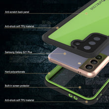 Load image into Gallery viewer, Galaxy S21+ Plus Waterproof Case PunkCase StudStar Light Green Thin 6.6ft Underwater IP68 ShockProof

