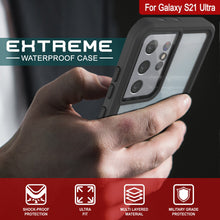 Load image into Gallery viewer, Galaxy S21 Ultra Water/Shockproof [Extreme Series] With Screen Protector Case [Black]
