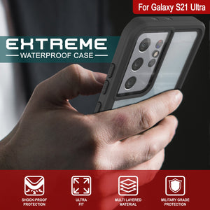 Galaxy S21 Ultra Water/Shock/Snow/dirt proof [Extreme Series] Slim Case [Light Blue]