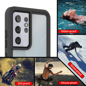 Galaxy S21 Ultra Water/Shock/Snow/dirt proof [Extreme Series] Slim Case [Light Blue]