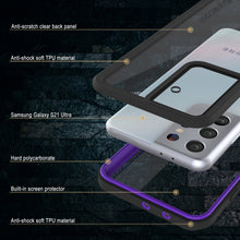 Load image into Gallery viewer, Galaxy S21 Ultra Water/Shockproof [Extreme Series] Slim Screen Protector Case [Purple]

