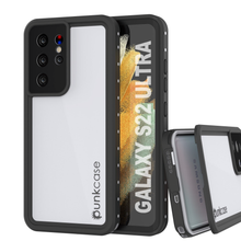 Load image into Gallery viewer, Galaxy S22 Ultra Waterproof Case, Punkcase StudStar White Thin 6.6ft Underwater IP68 Shock/Snow Proof
