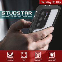 Load image into Gallery viewer, Galaxy S22 Ultra Waterproof Case, Punkcase StudStar White Thin 6.6ft Underwater IP68 Shock/Snow Proof
