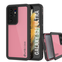 Load image into Gallery viewer, Galaxy S21 Ultra Waterproof Case PunkCase StudStar Pink Thin 6.6ft Underwater IP68 Shock/Snow Proof
