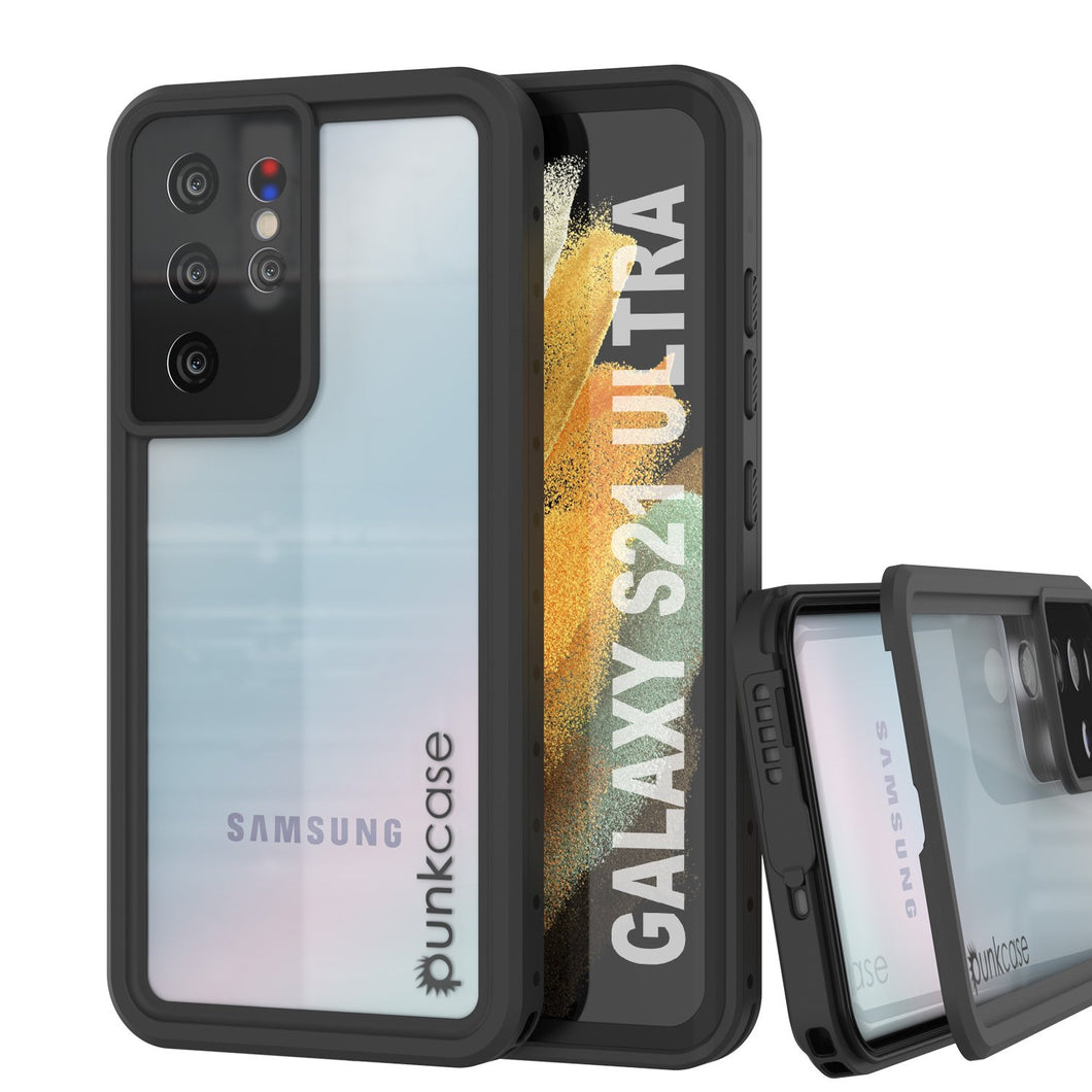 Galaxy S21 Ultra Waterproof Case PunkCase StudStar Clear Thin 6.6ft Underwater IP68 Shock/Snow Proof