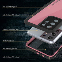 Load image into Gallery viewer, Galaxy S21 Ultra Waterproof Case PunkCase StudStar Pink Thin 6.6ft Underwater IP68 Shock/Snow Proof
