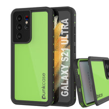 Load image into Gallery viewer, Galaxy S21 Ultra Waterproof Case PunkCase StudStar Light Green Thin 6.6ft Underwater IP68 ShockProof
