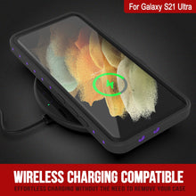 Load image into Gallery viewer, Galaxy S22 Ultra Waterproof Case PunkCase StudStar Purple Thin 6.6ft Underwater IP68 Shock/Snow Proof
