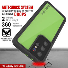 Load image into Gallery viewer, Galaxy S22 Ultra Waterproof Case PunkCase StudStar Light Green Thin 6.6ft Underwater IP68 ShockProof
