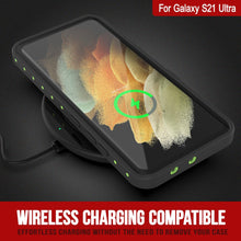 Load image into Gallery viewer, Galaxy S22 Ultra Waterproof Case PunkCase StudStar Light Green Thin 6.6ft Underwater IP68 ShockProof
