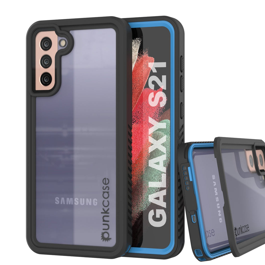 Galaxy S21 Water/Shock/Snow/dirt proof [Extreme Series] Slim Case [Light Blue]