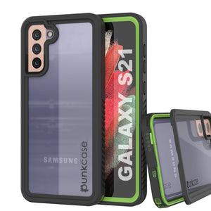 Galaxy S21 Water/Shockproof [Extreme Series] Screen Protector Case [Light Green]