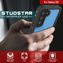 Load image into Gallery viewer, Galaxy S21 Waterproof Case PunkCase StudStar Light Blue Thin 6.6ft Underwater IP68 ShockProof
