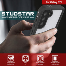 Load image into Gallery viewer, Galaxy S21 Waterproof Case, Punkcase StudStar White Thin 6.6ft Underwater IP68 Shock/Snow Proof
