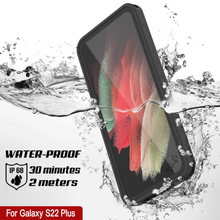 Load image into Gallery viewer, Galaxy S22+ Plus Waterproof Case PunkCase StudStar Black Thin 6.6ft Underwater IP68 Shock/Snow Proof
