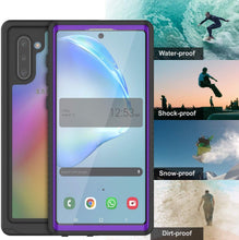 Load image into Gallery viewer, Galaxy Note 10 Case, Punkcase [Extreme Series] Armor Cover W/ Built In Screen Protector [Purple]
