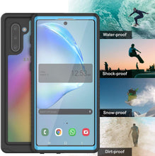 Load image into Gallery viewer, Galaxy Note 10 Case, Punkcase [Extreme Series] Armor Cover W/ Built In Screen Protector [Light Blue]
