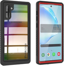 Load image into Gallery viewer, Galaxy Note 10 Case, Punkcase [Extreme Series] Armor Cover W/ Built In Screen Protector [Red]
