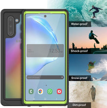 Load image into Gallery viewer, Galaxy Note 10 Case, Punkcase [Extreme Series] Armor Cover W/ Built In Screen Protector [Light Green]
