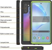 Load image into Gallery viewer, Galaxy Note 10 Case, Punkcase [Extreme Series] Armor Cover W/ Built In Screen Protector [Light Green]
