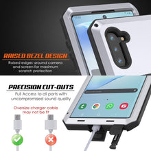 Load image into Gallery viewer, Galaxy Note 10  Case, PUNKcase Metallic White Shockproof  Slim Metal Armor Case [White]
