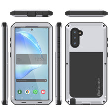 Load image into Gallery viewer, Galaxy Note 10  Case, PUNKcase Metallic White Shockproof  Slim Metal Armor Case [White]
