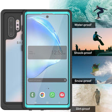 Load image into Gallery viewer, Galaxy Note 10+ Plus Case, Punkcase [Extreme Series] Armor Cover W/ Built In Screen Protector [Teal]
