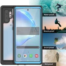 Load image into Gallery viewer, Galaxy Note 10+ Plus Case, Punkcase [Extreme Series] Armor Cover W/ Built In Screen Protector [Light Blue]
