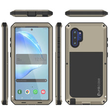 Load image into Gallery viewer, Galaxy Note 10+ Plus  Case, PUNKcase Metallic Gold Shockproof  Slim Metal Armor Case [Gold]
