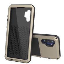 Load image into Gallery viewer, Galaxy Note 10+ Plus  Case, PUNKcase Metallic Gold Shockproof  Slim Metal Armor Case [Gold]
