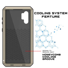 Load image into Gallery viewer, Galaxy Note 10+ Plus  Case, PUNKcase Metallic Gold Shockproof  Slim Metal Armor Case [Gold]
