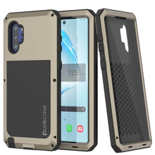 Load image into Gallery viewer, Galaxy Note 10+ Plus  Case, PUNKcase Metallic Gold Shockproof  Slim Metal Armor Case [Gold]

