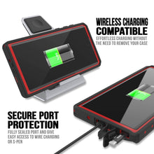 Load image into Gallery viewer, Galaxy Note 10+ Plus Waterproof Case, Punkcase Studstar Red Series Thin Armor Cover

