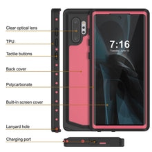 Load image into Gallery viewer, Galaxy Note 10+ Plus Waterproof Case, Punkcase Studstar Pink Thin Armor Cover
