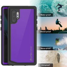 Load image into Gallery viewer, Galaxy Note 10+ Plus Waterproof Case, Punkcase Studstar Purple Series Thin Armor Cover
