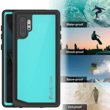 Load image into Gallery viewer, Galaxy Note 10+ Plus Waterproof Case, Punkcase Studstar Series Teal Thin Armor Cover
