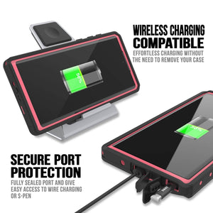 Galaxy Note 10+ Plus Waterproof Case, Punkcase Studstar Pink Thin Armor Cover