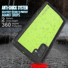 Load image into Gallery viewer, Galaxy Note 10 Waterproof Case, Punkcase Studstar Light Green Thin Armor Cover
