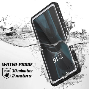 Galaxy Note 10 Waterproof Case, Punkcase Studstar White Thin Armor Cover