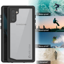Load image into Gallery viewer, Galaxy Note 10 Waterproof Case, Punkcase Studstar Clear Thin Armor Cover
