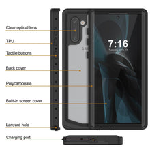Load image into Gallery viewer, Galaxy Note 10 Waterproof Case, Punkcase Studstar Clear Thin Armor Cover
