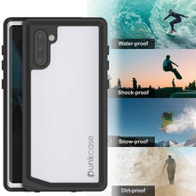 Load image into Gallery viewer, Galaxy Note 10 Waterproof Case, Punkcase Studstar White Thin Armor Cover
