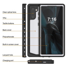 Load image into Gallery viewer, Galaxy Note 10 Waterproof Case, Punkcase Studstar White Thin Armor Cover
