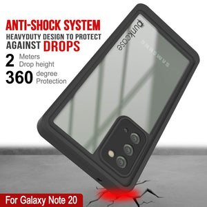Galaxy Note 20 Case, Punkcase [Extreme Series] Armor Cover W/ Built In Screen Protector [Light Blue]