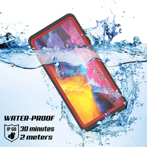 Galaxy Note 20 Case, Punkcase [Extreme Series] Armor Cover W/ Built In Screen Protector [Red]